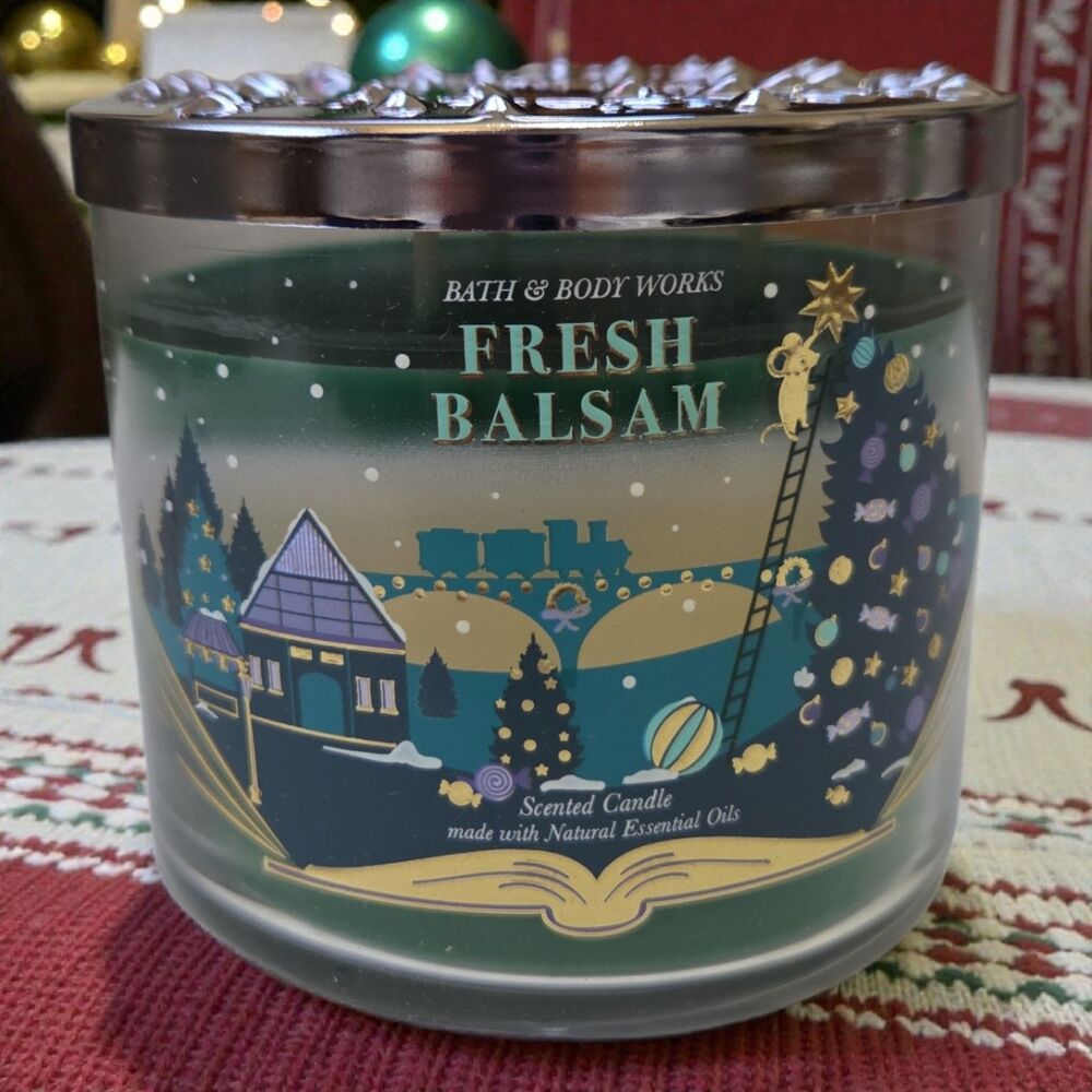 Bath and Body Works Fresh Balsam 3-Wick Candle 14.5 oz